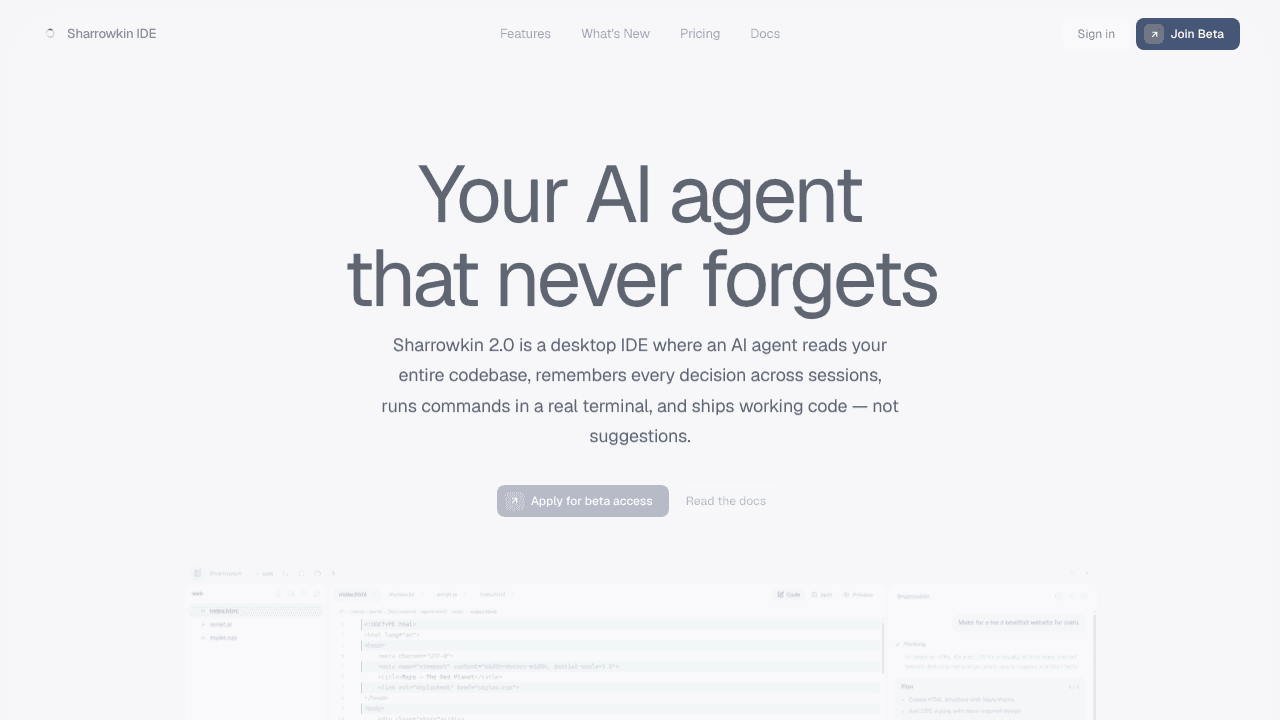 Sharrowkin website screenshot