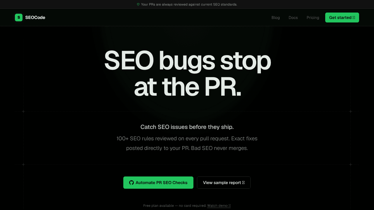 Ship code without breaking your SEO website screenshot