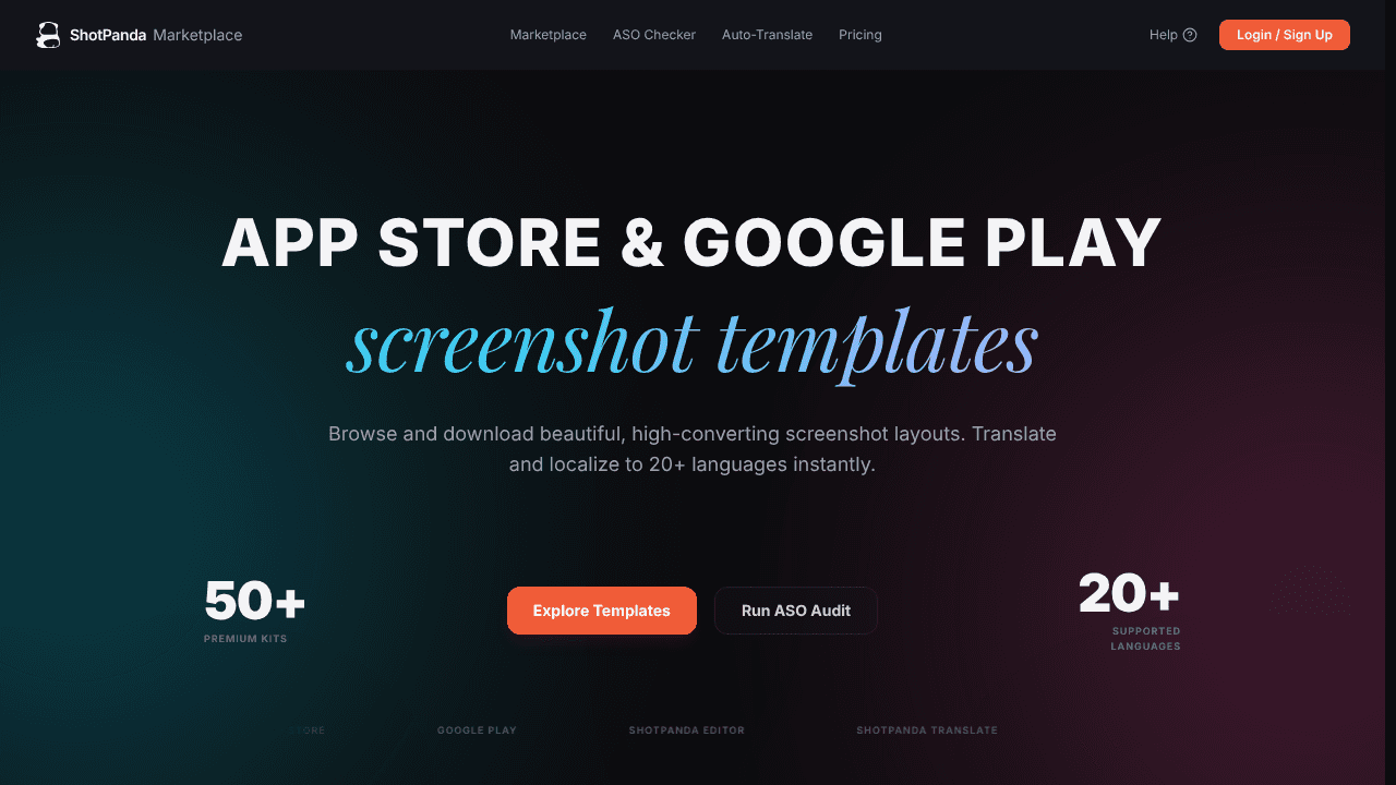 ShotPanda website screenshot