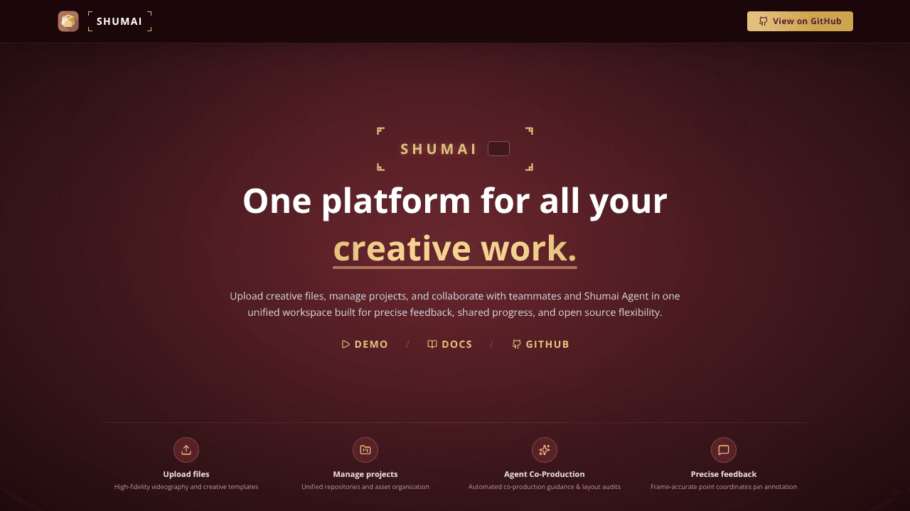 Shumai website screenshot