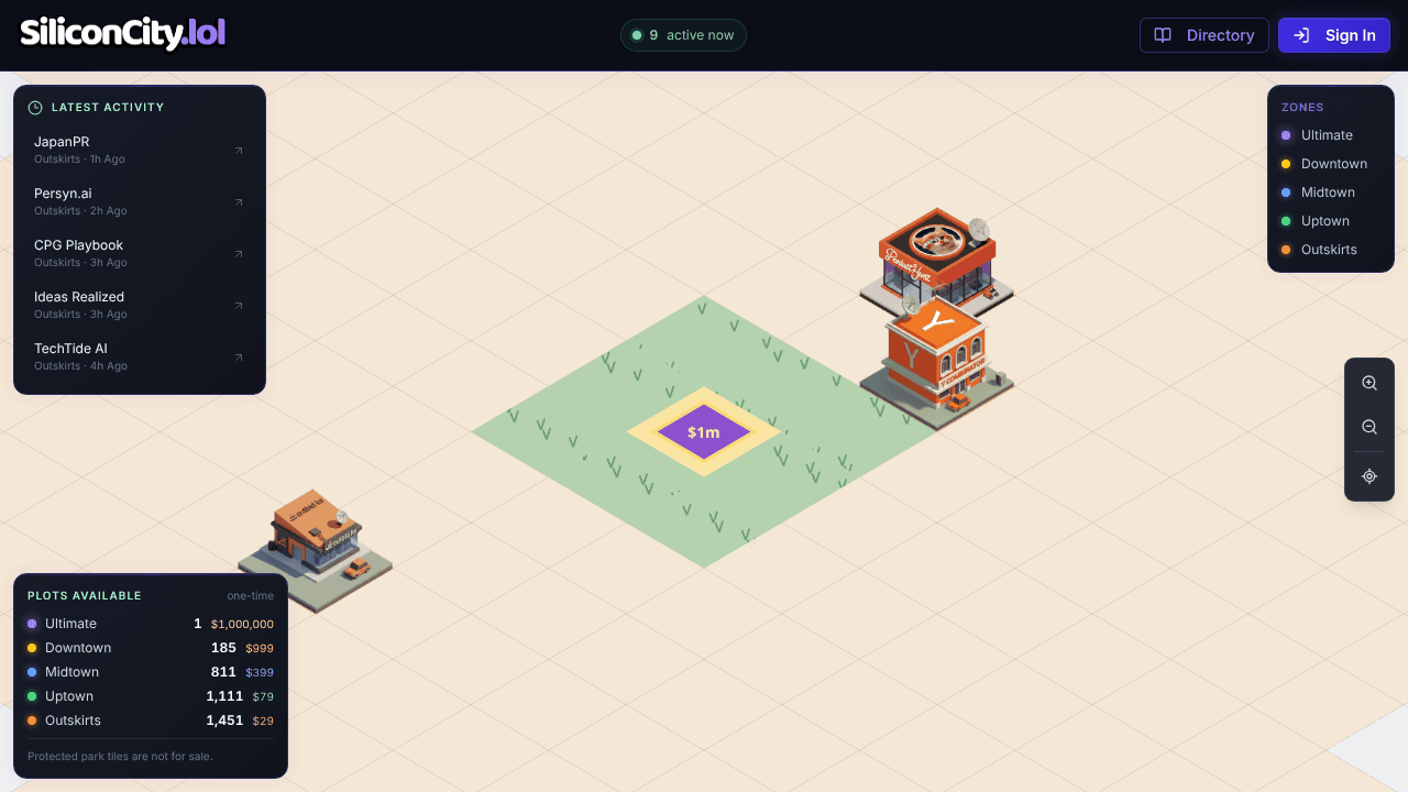 SiliconCity.lol website screenshot