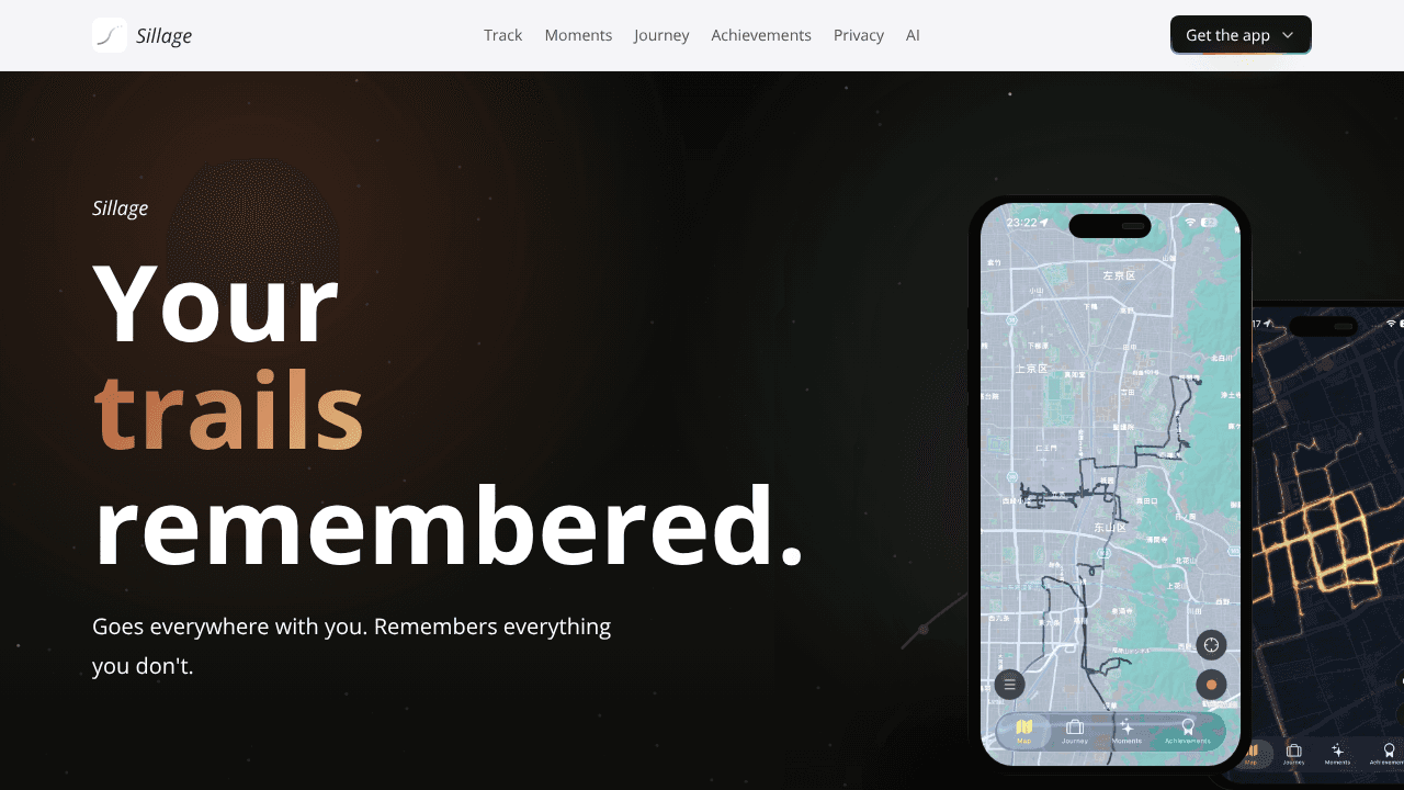 Sillage website screenshot