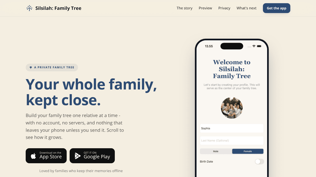 Silsilah website screenshot