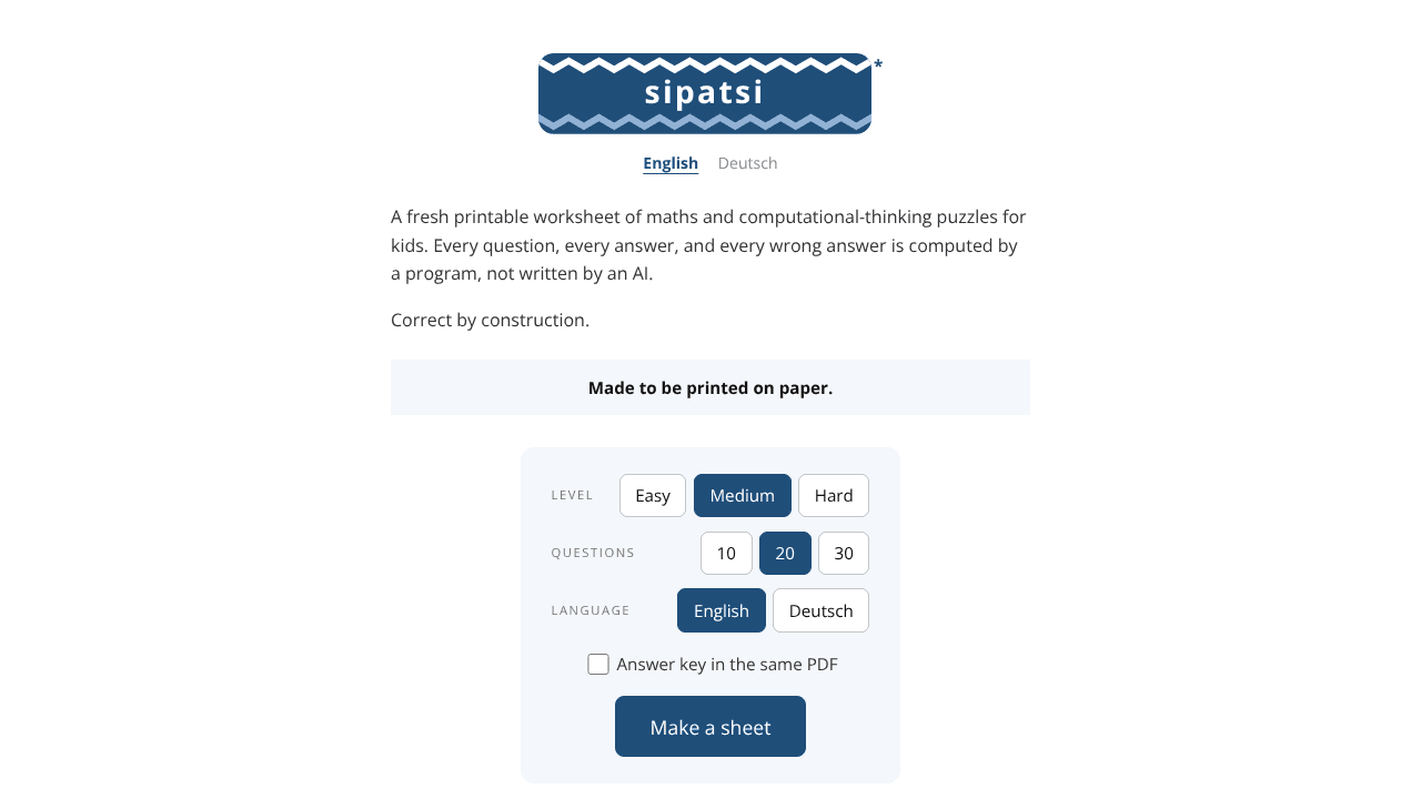 sipatsi website screenshot