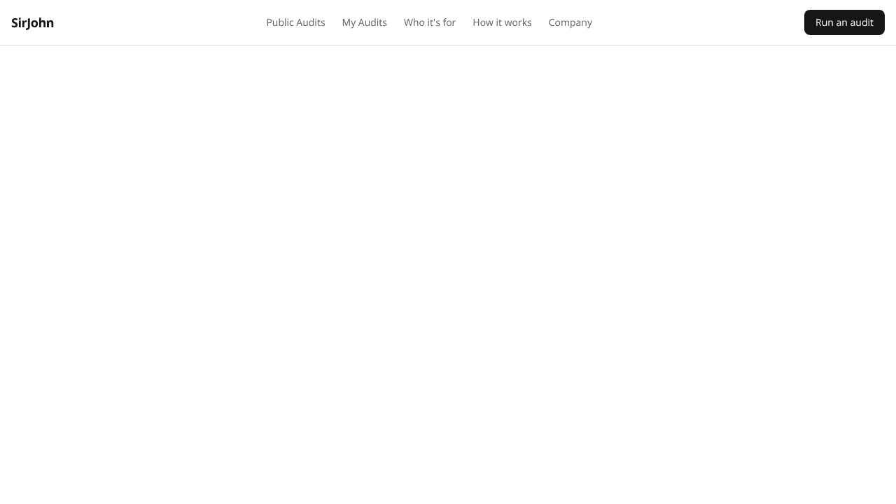 SirJohn website screenshot