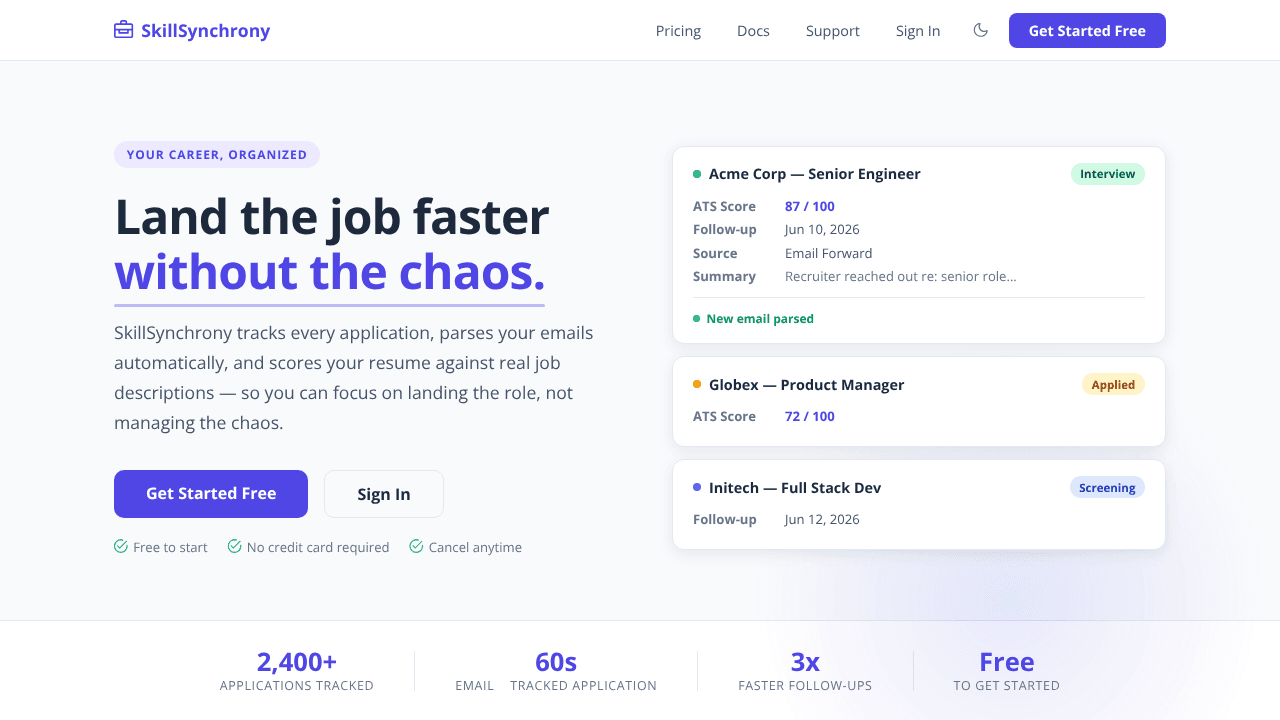 SkillSynchrony website screenshot