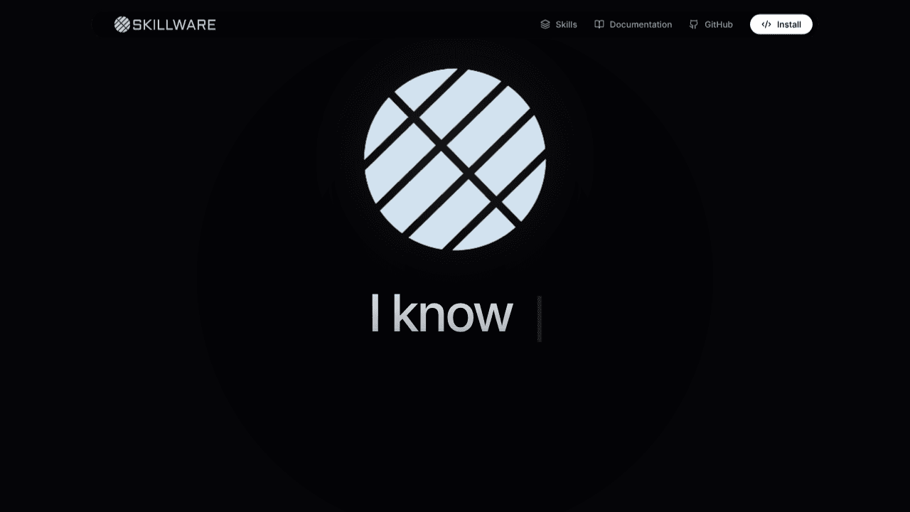 Skillware website screenshot