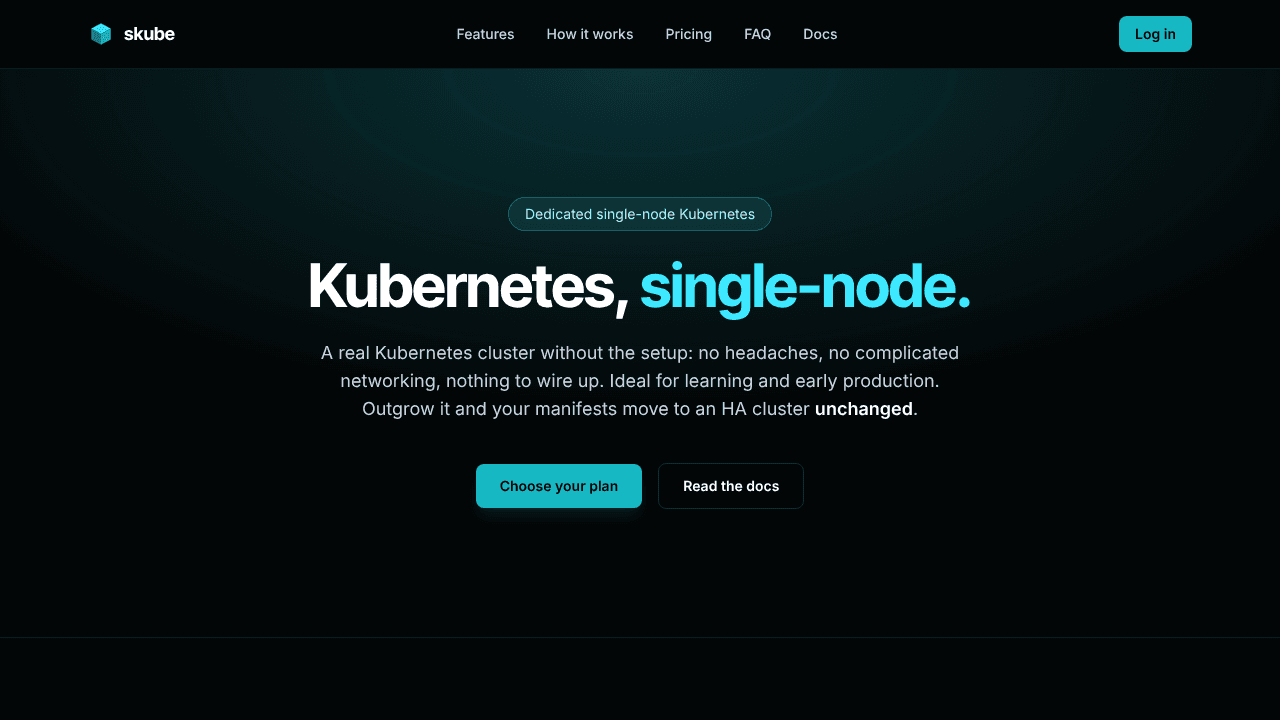 skube website screenshot