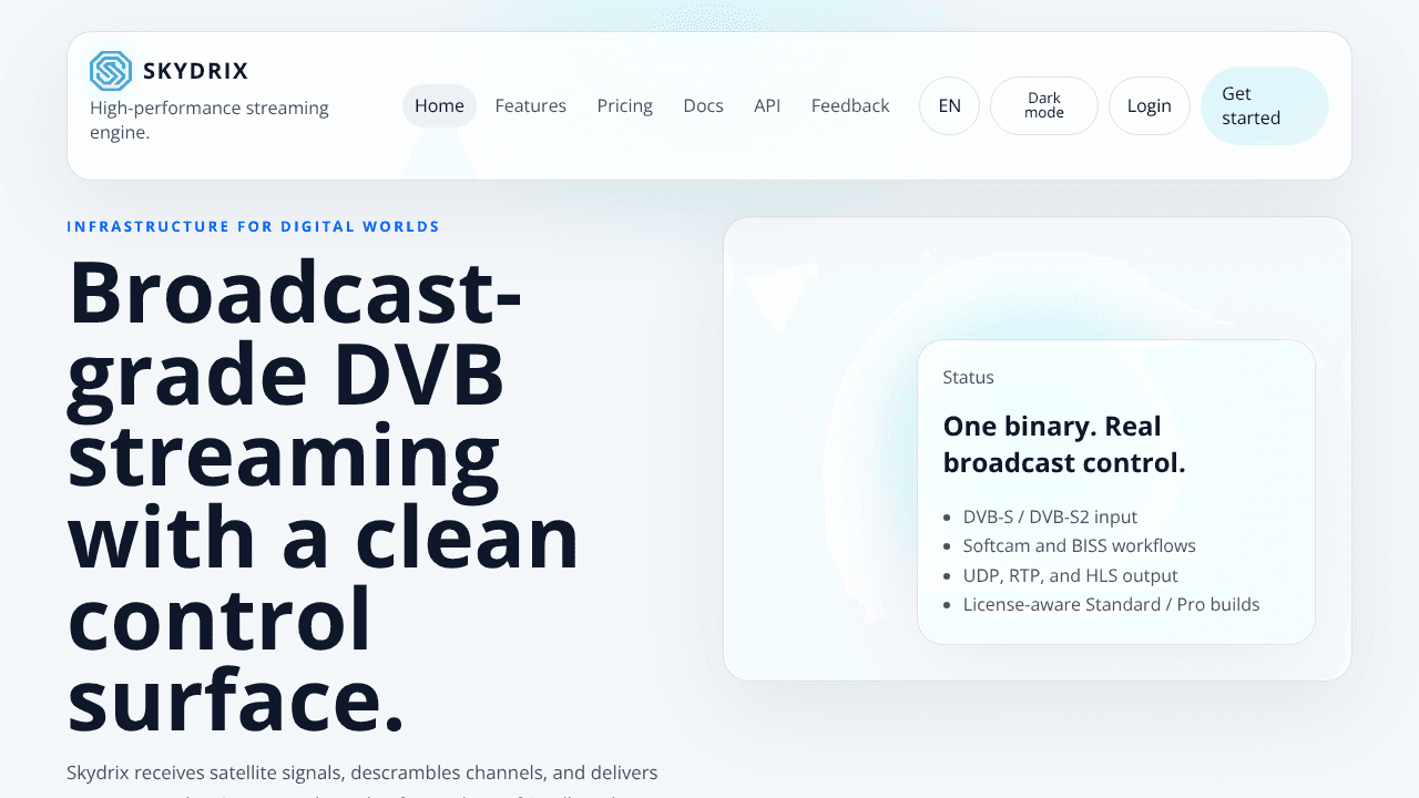 Skydrix website screenshot