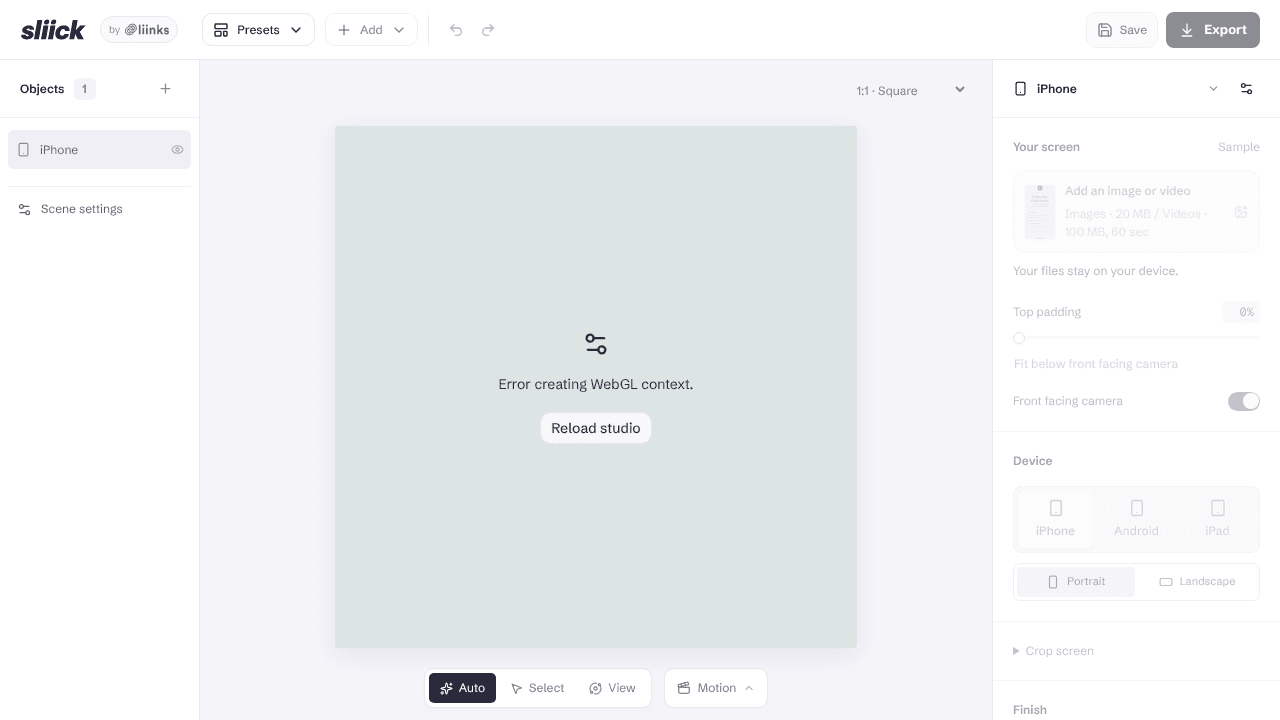 Sliick website screenshot