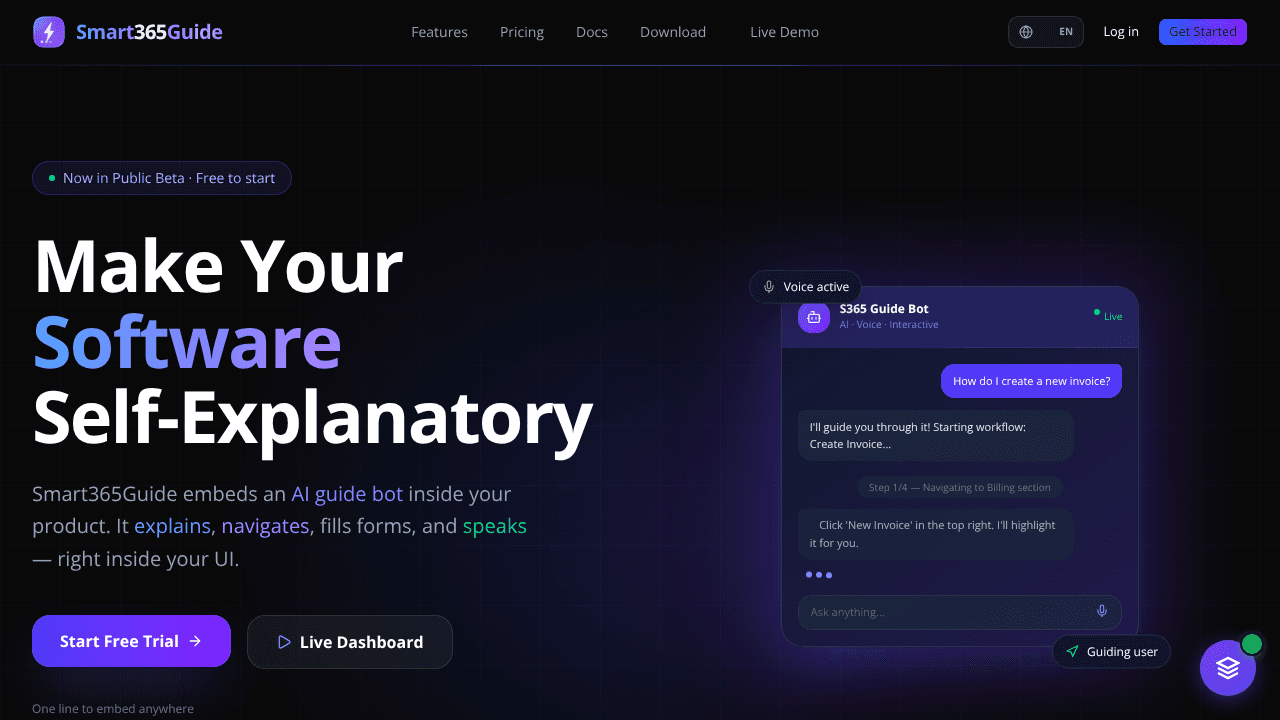 Smart365Guide website screenshot