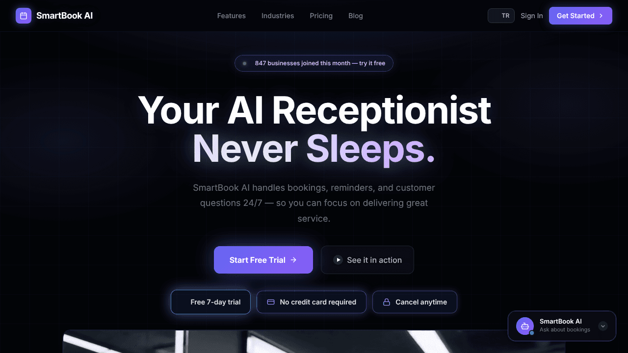 SmartBook AI website screenshot