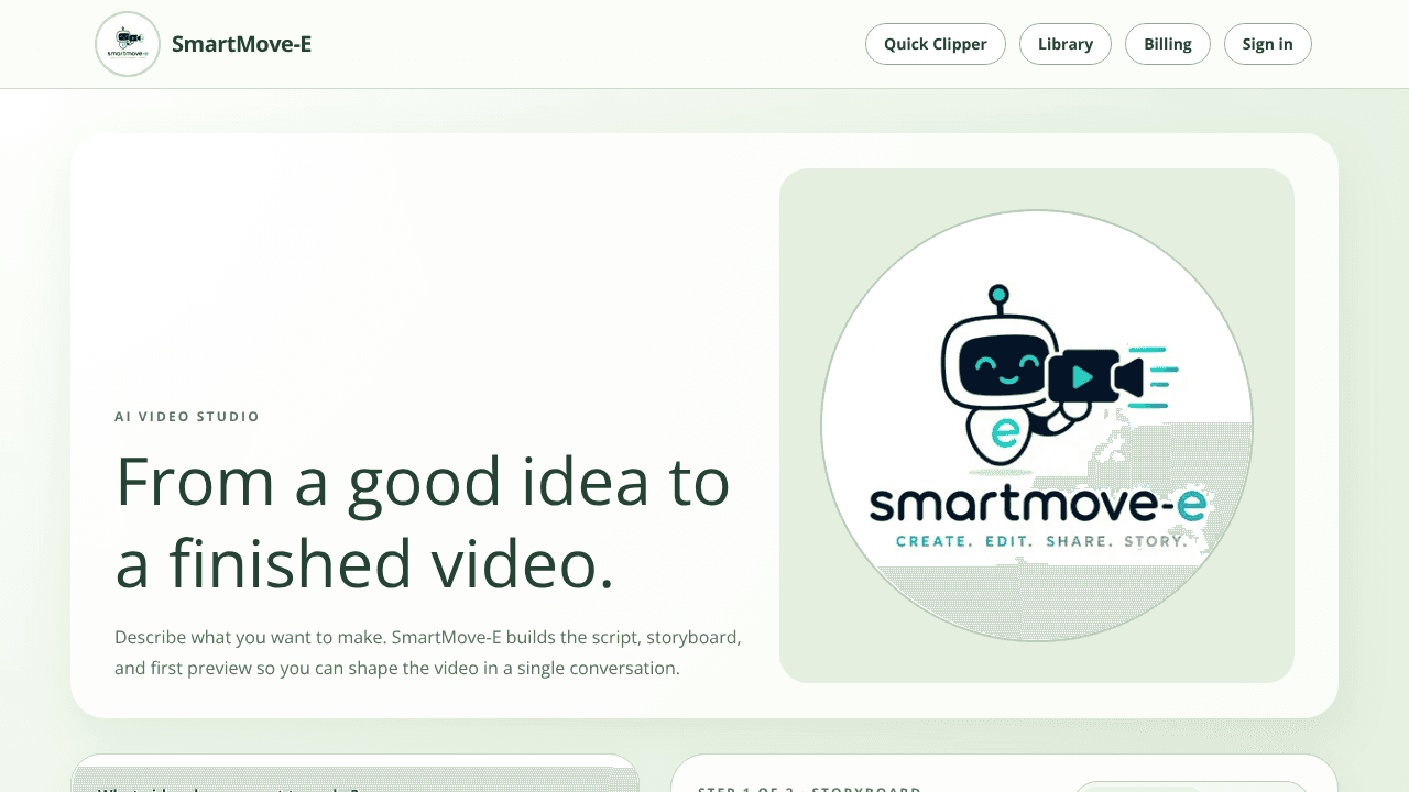 SmartMove-E website screenshot