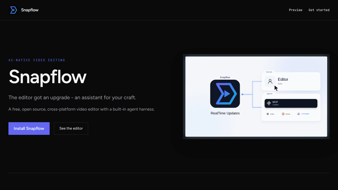 Snapflow website screenshot