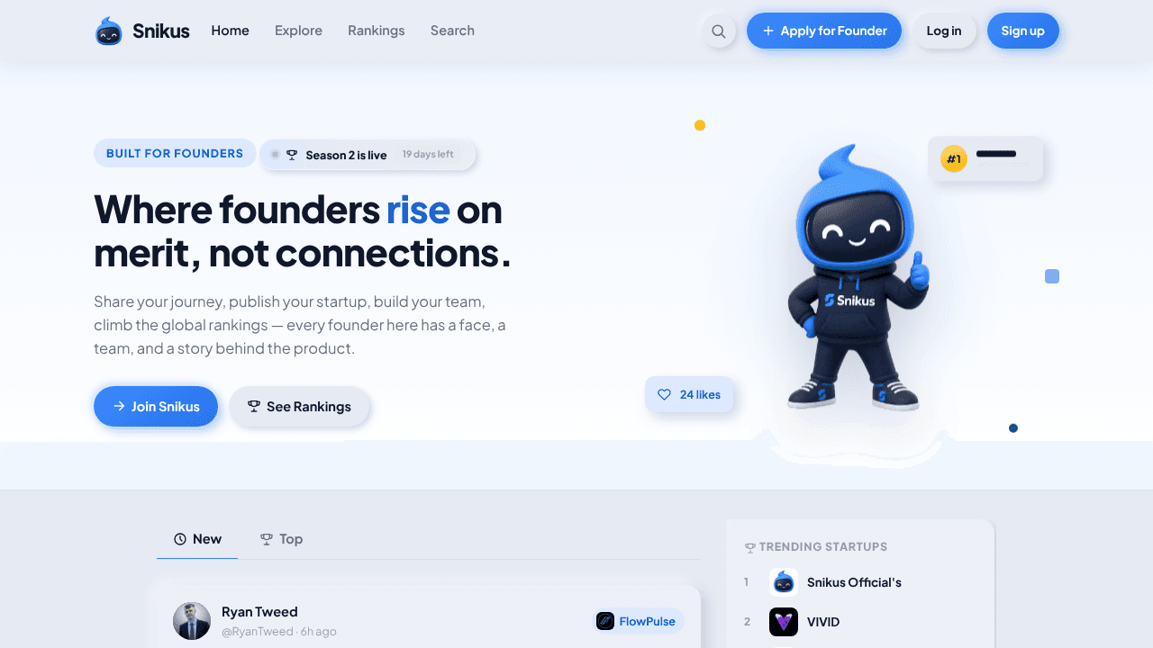 Snikus website screenshot