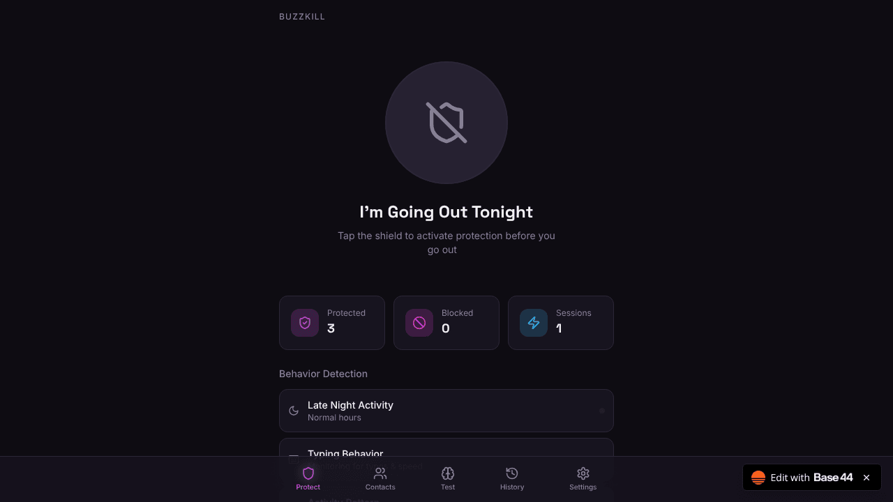 SoberGuard website screenshot