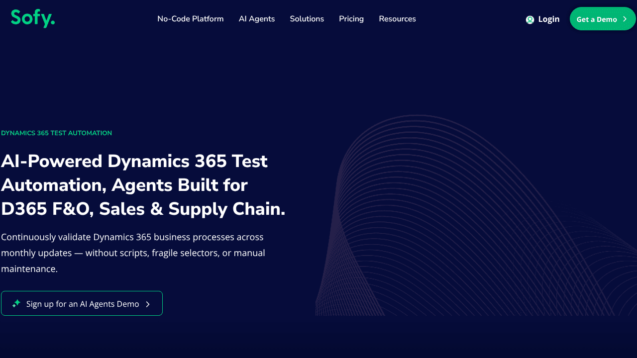 Sofy website screenshot