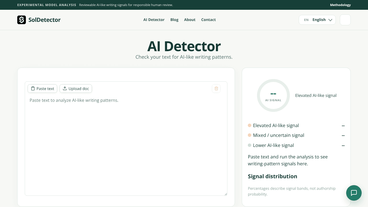 SolDetector website screenshot