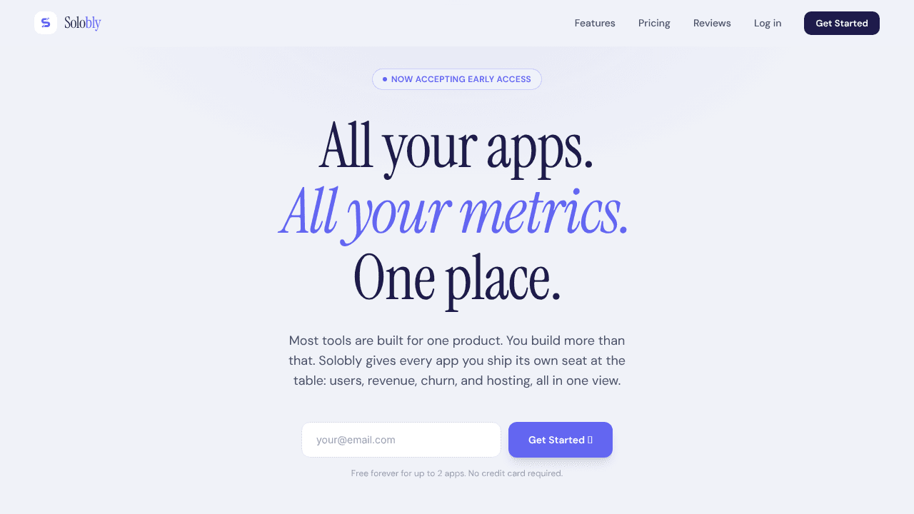 Solobly website screenshot