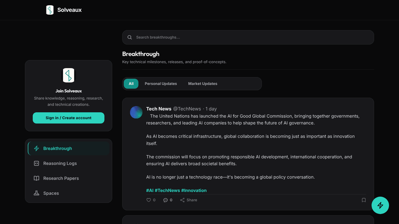 Solveaux website screenshot