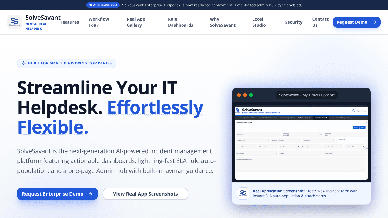 SolveSavant website screenshot