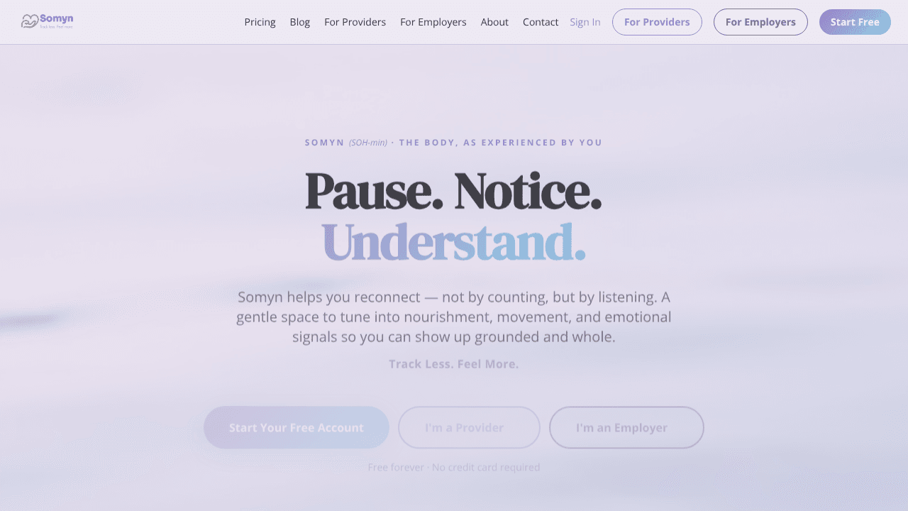 Somyn Journal website screenshot