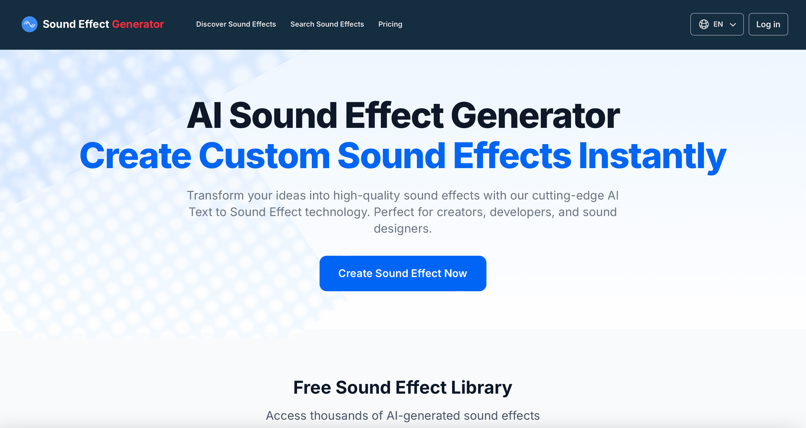 Sound Effect Generator
