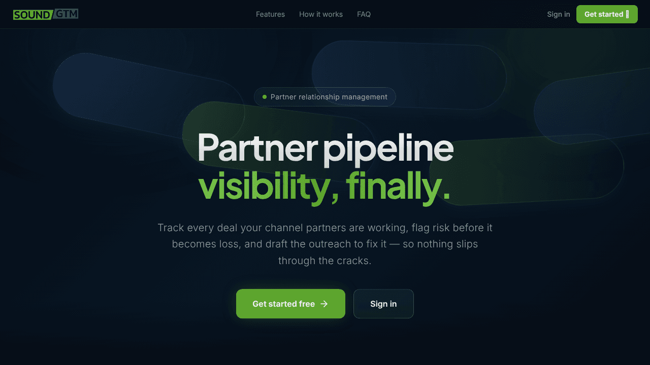 SoundGTM website screenshot