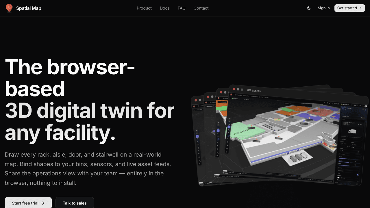 Spatial Map website screenshot