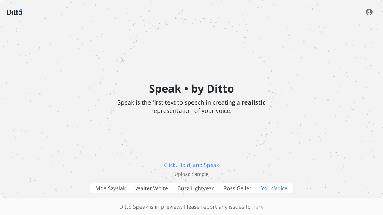 Speak by Ditto
