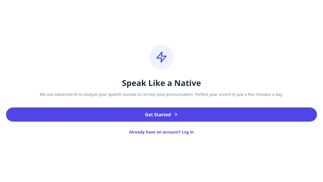 SpeakNativeApp website screenshot