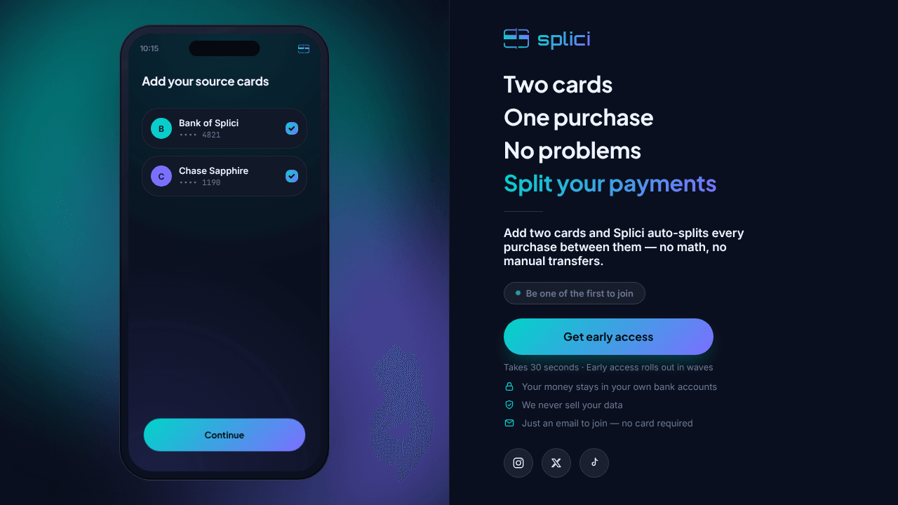 Splici website screenshot