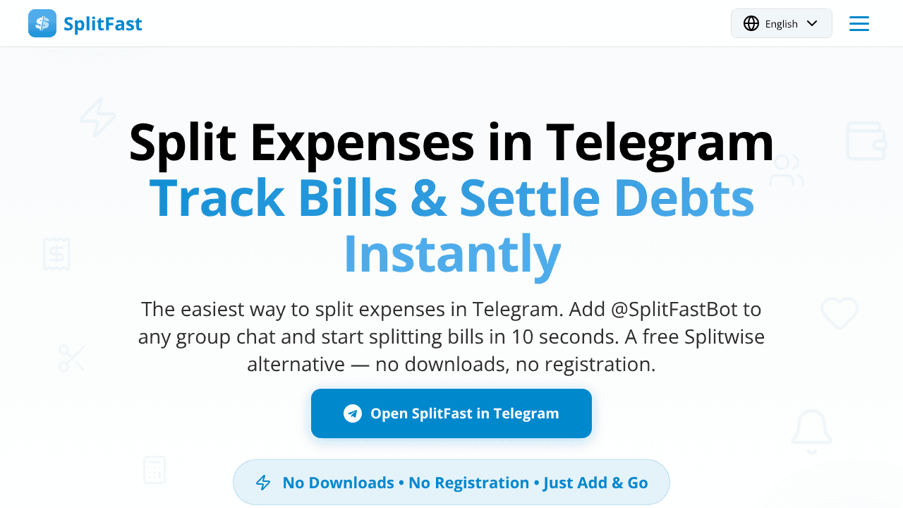 SplitFast website screenshot
