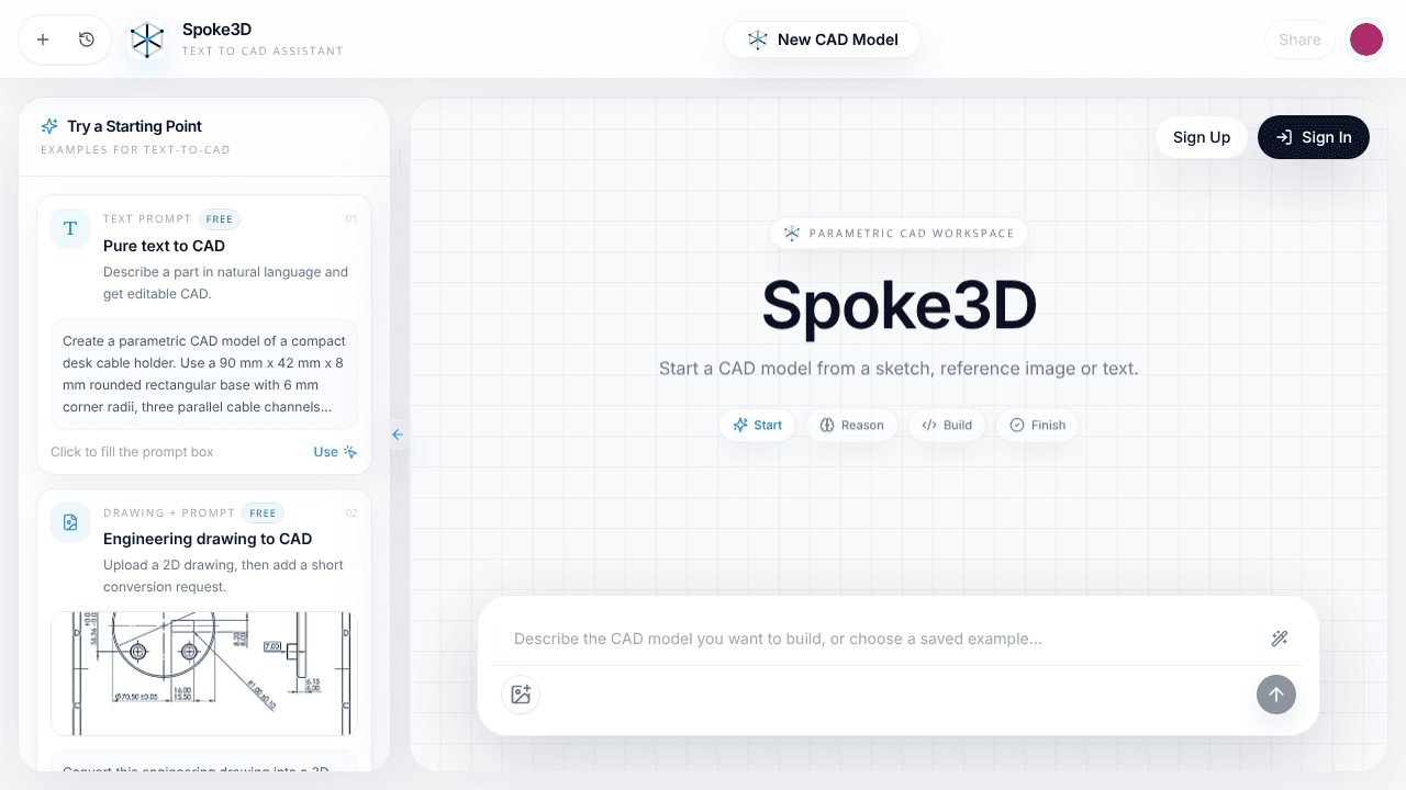 Spoke3D website screenshot