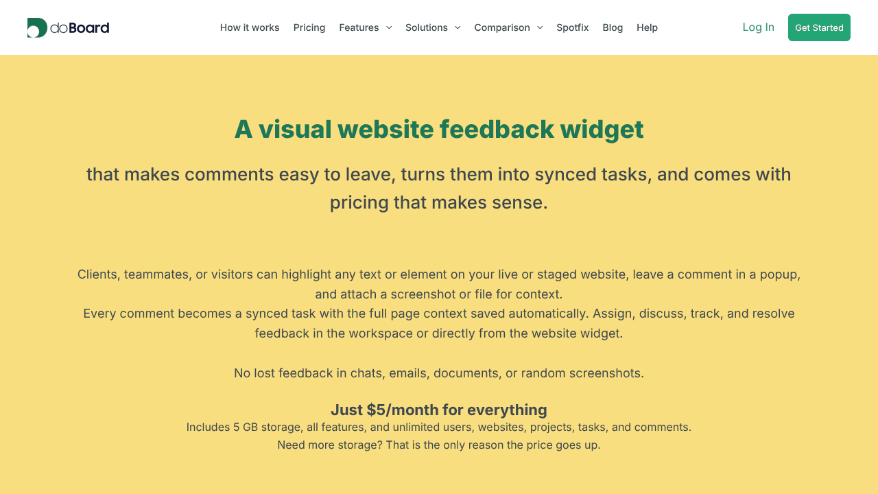 Spotfix website screenshot