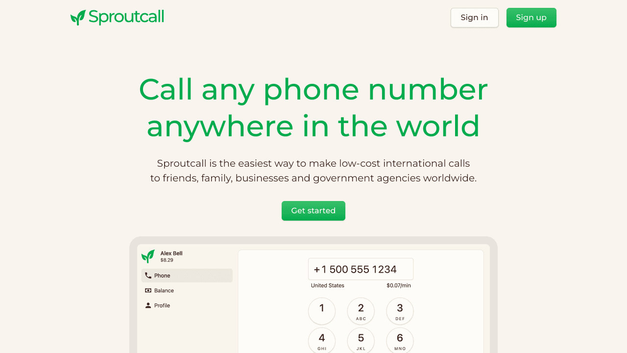 Sproutcall