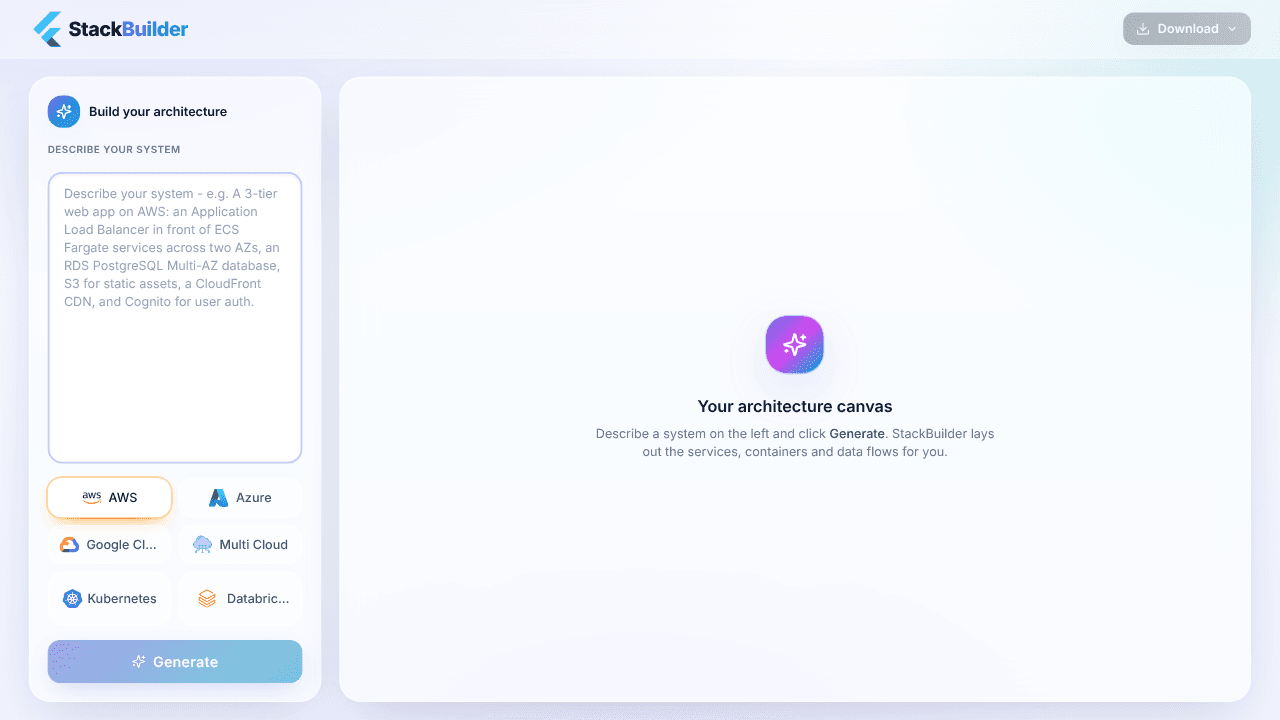 StackBuilder website screenshot