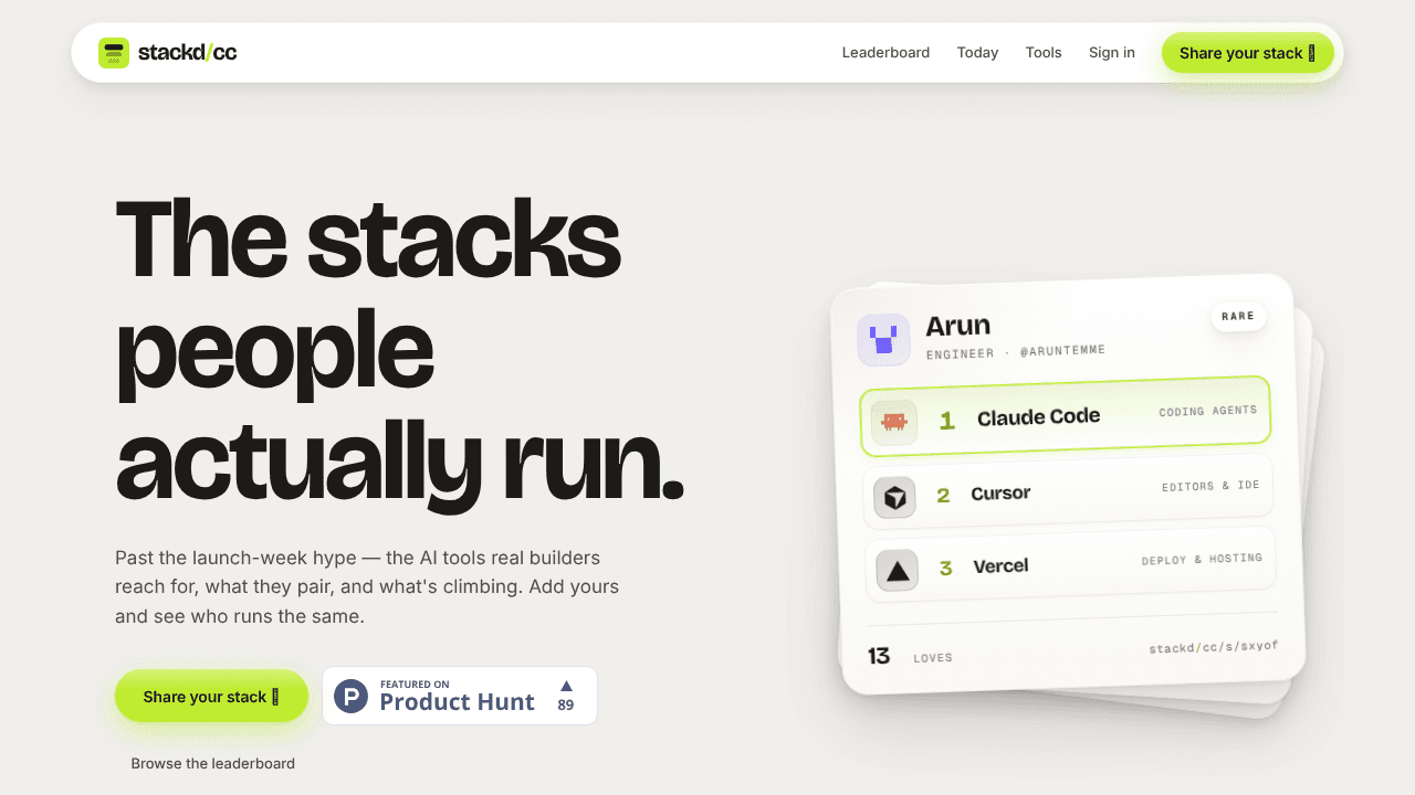 stackd.cc website screenshot