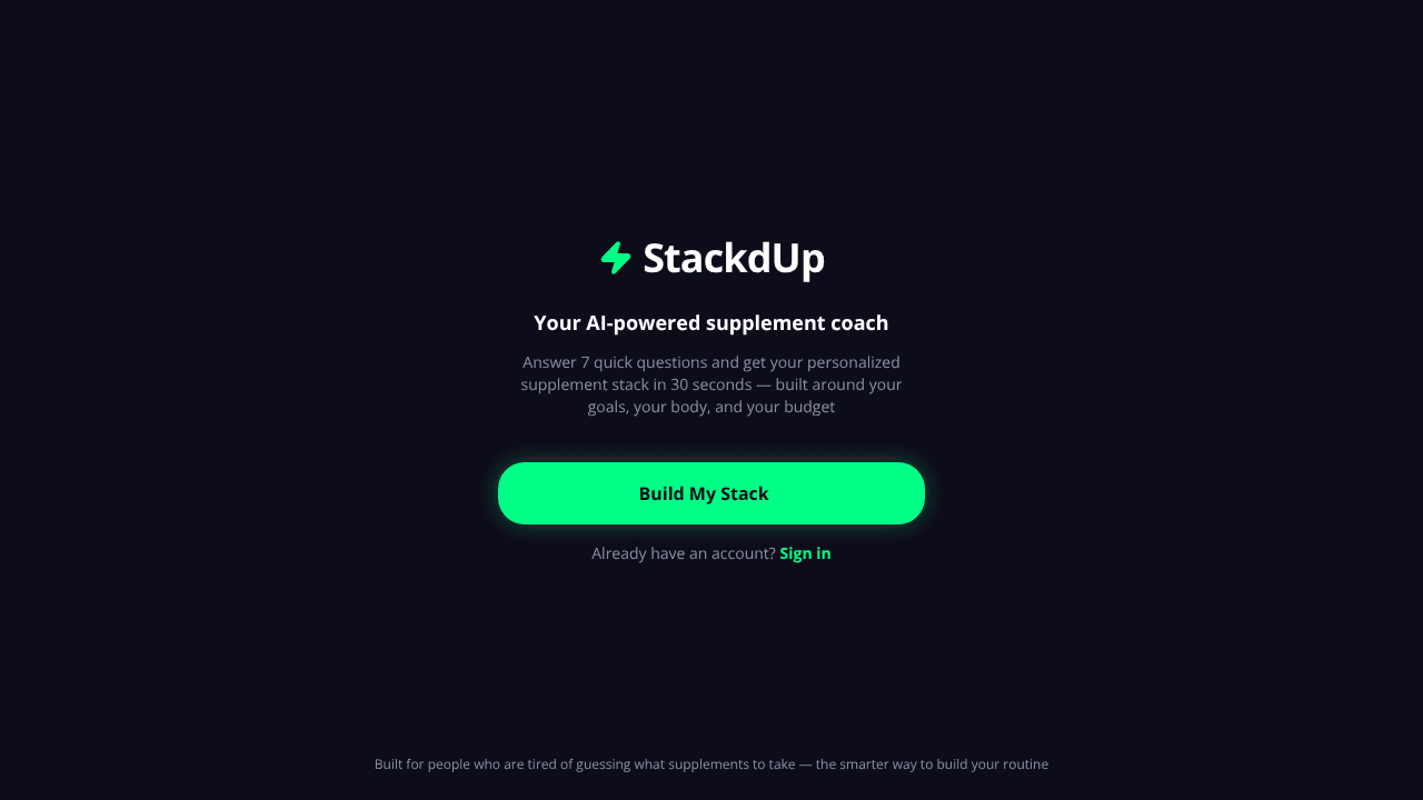 StackdUp website screenshot