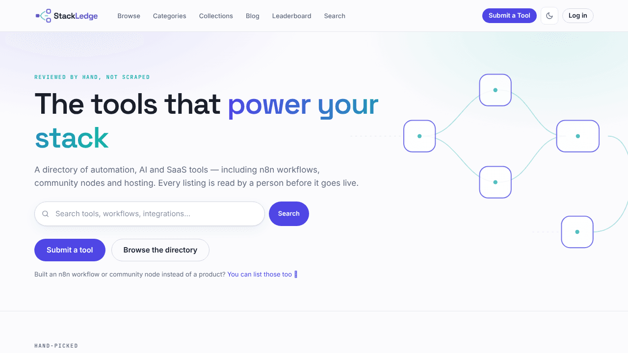 StackLedge website screenshot