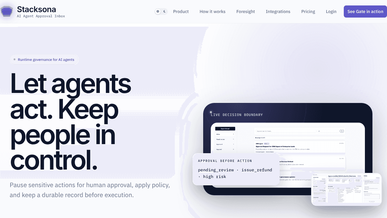 Stacksona website screenshot