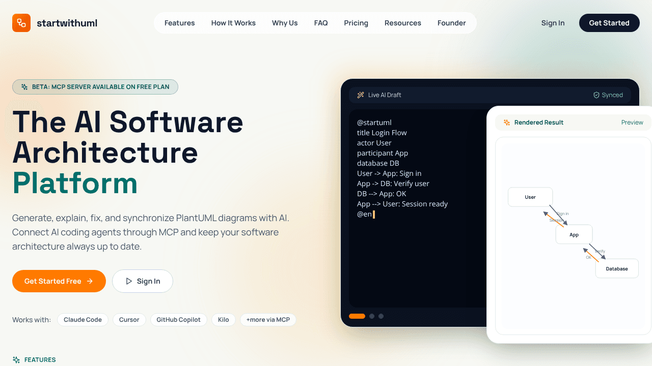 StartWithUML website screenshot