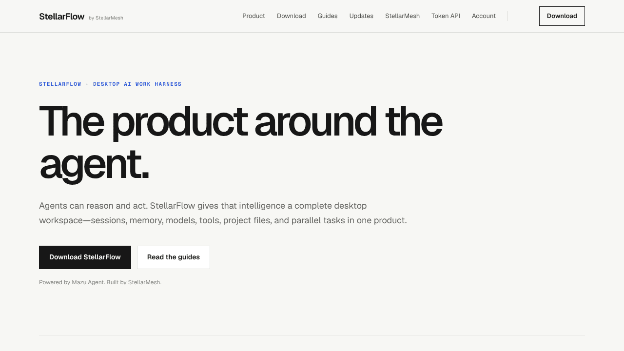 StellarFlow website screenshot
