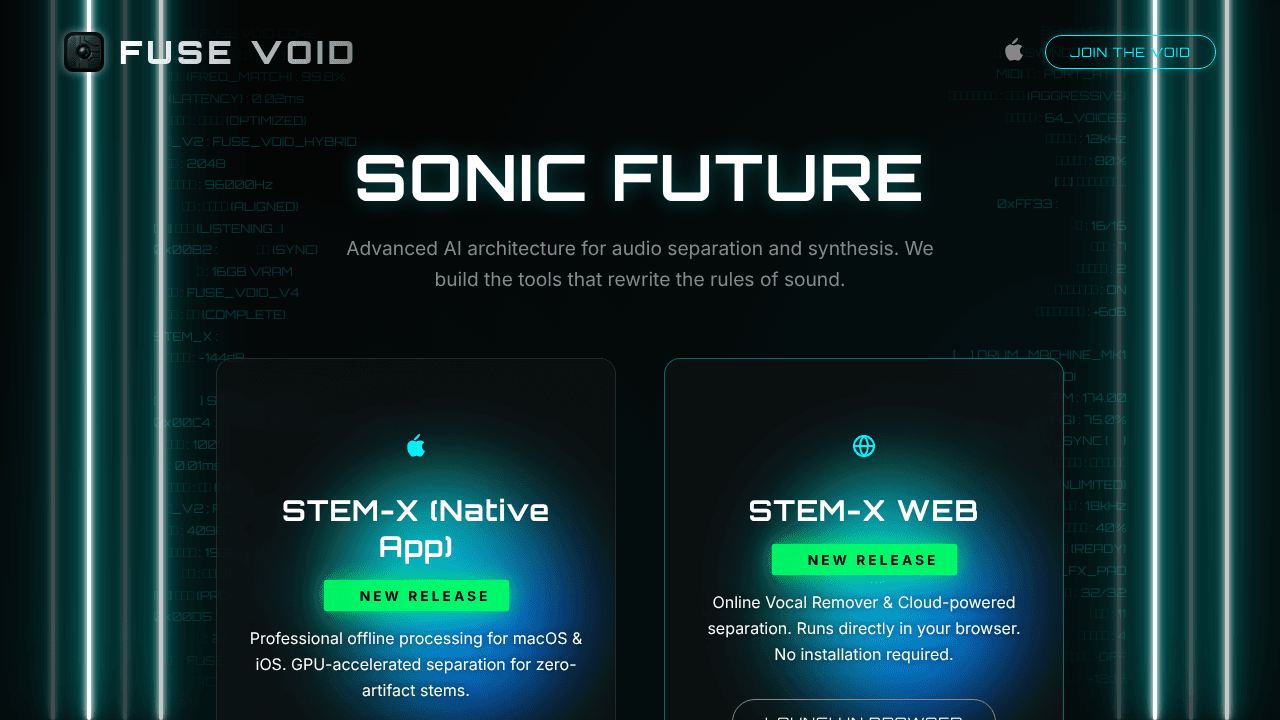 STEM-X website screenshot