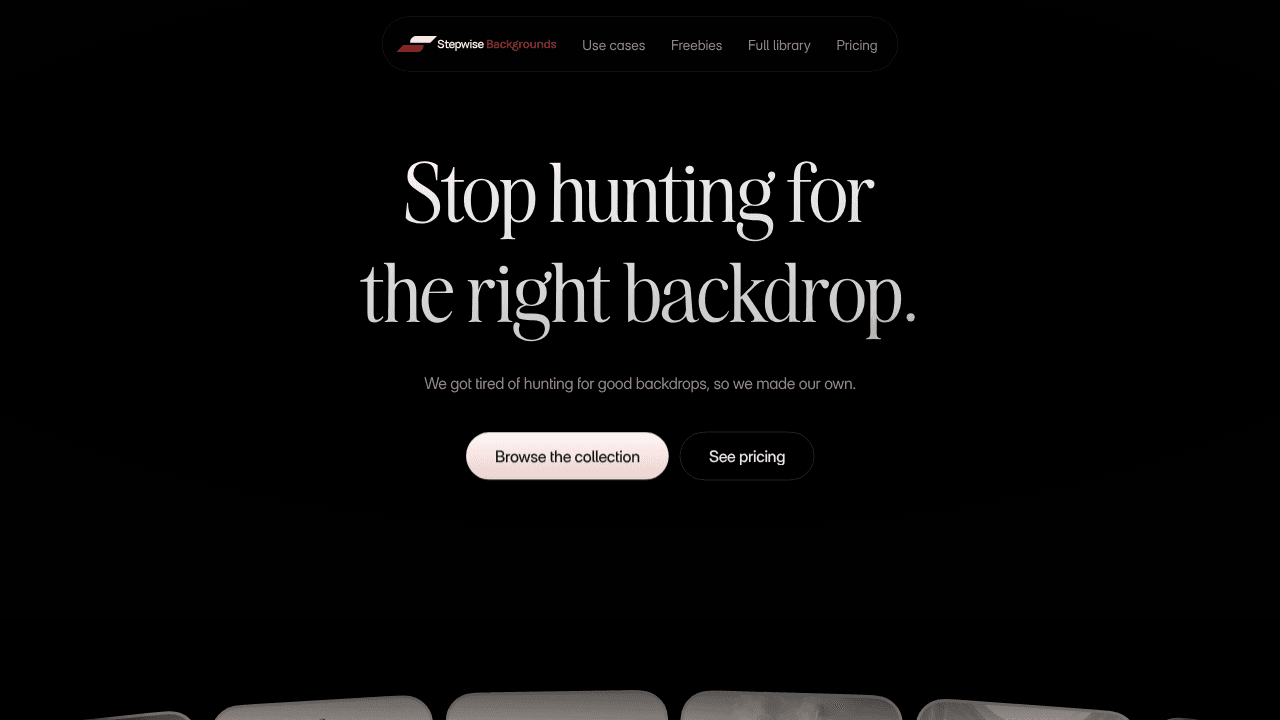 Stepwise Backgrounds website screenshot