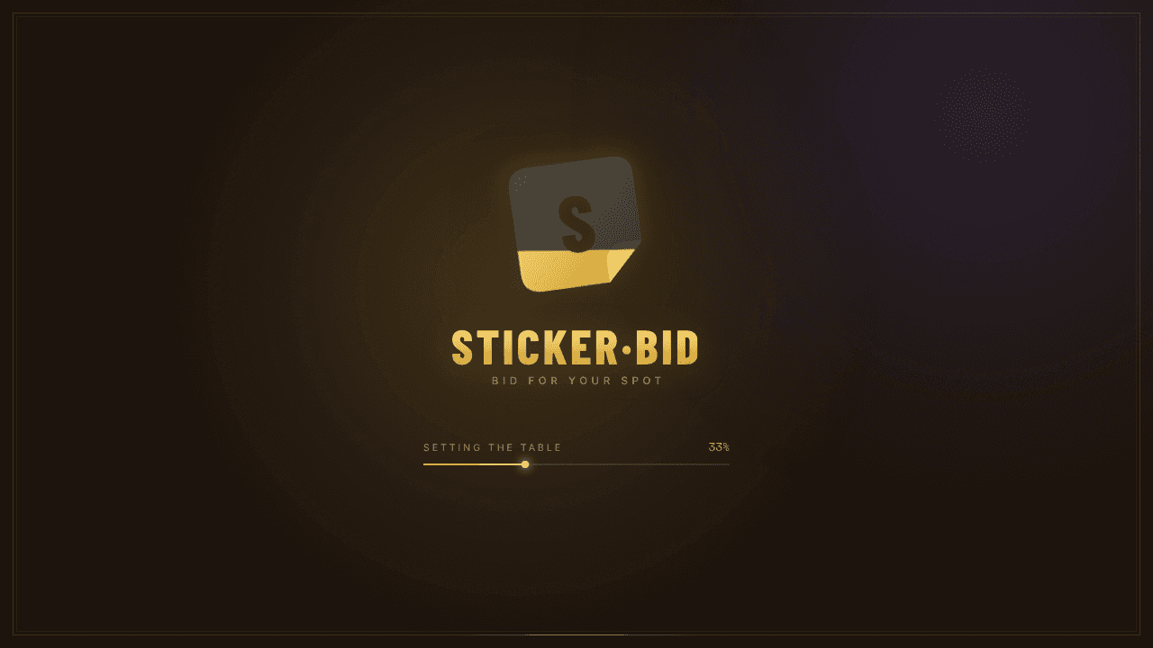 sticker.bid website screenshot