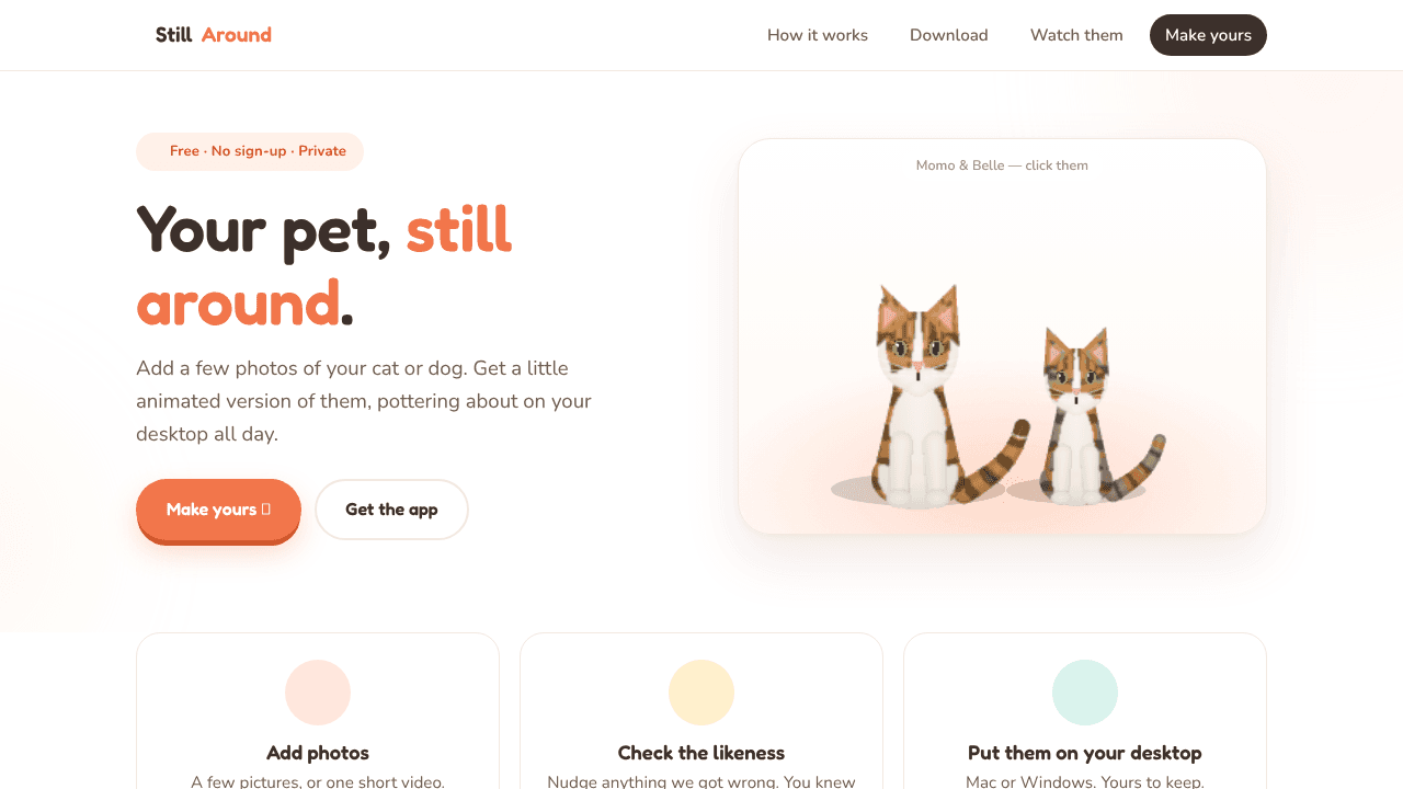 Still Around website screenshot