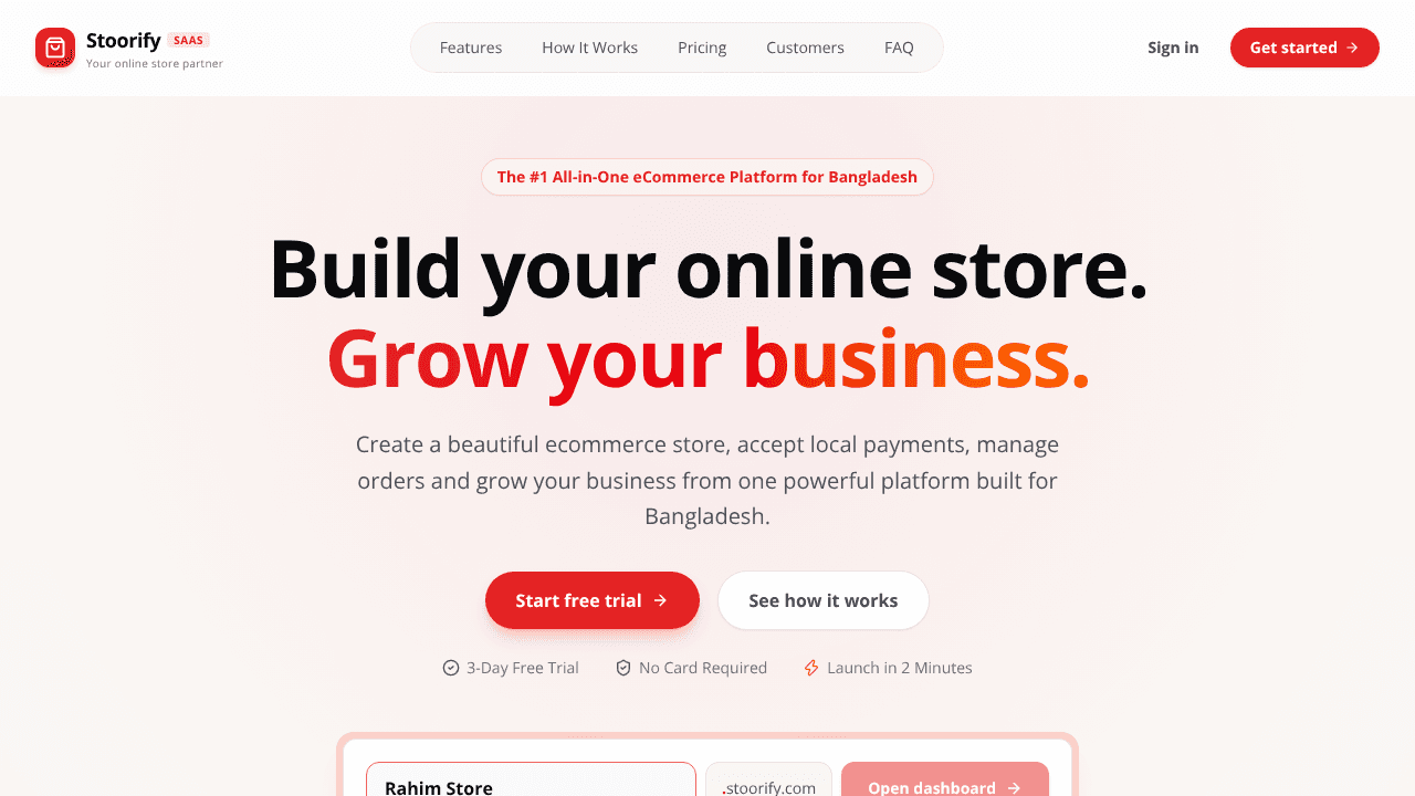Stoorify website screenshot