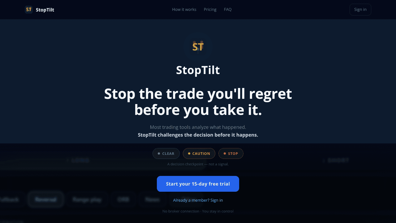 StopTilt  website screenshot