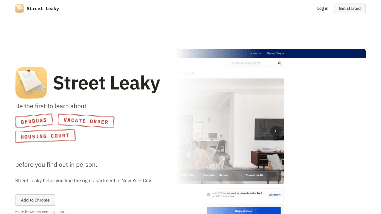 Street Leaky website screenshot